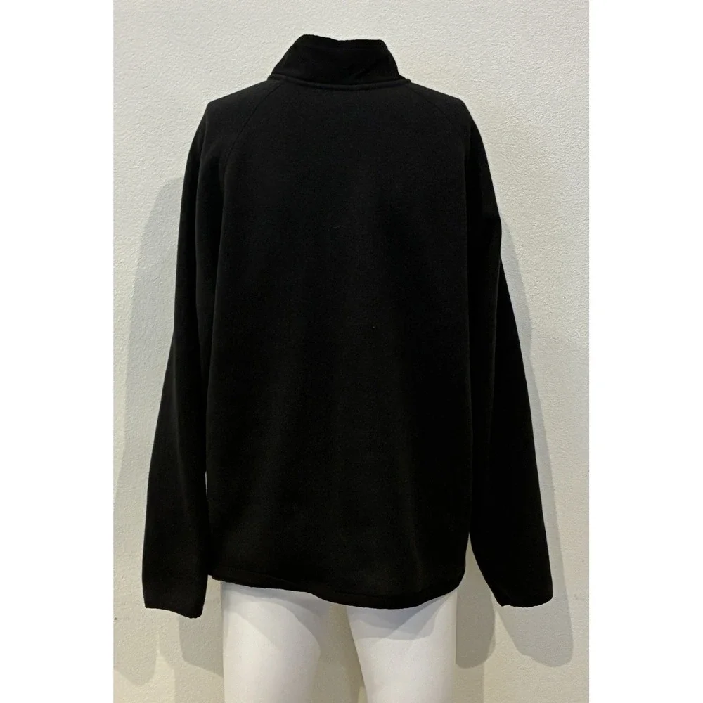 The North Face Gordon Lyons 1/2 Zip Pullover Fleece Jacket‎ Men's XL Black Cozy